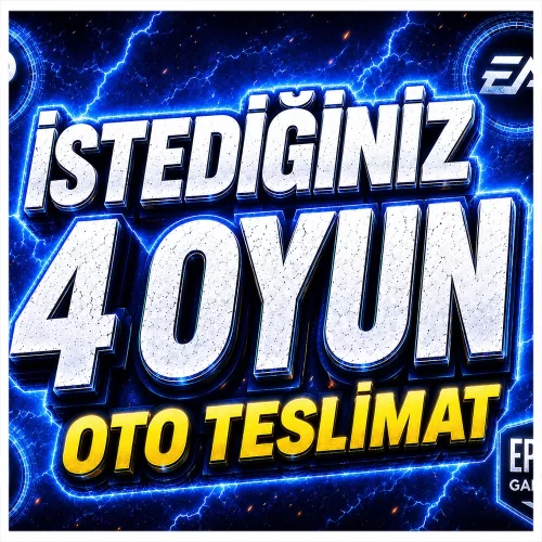  İSTEDİĞİNİZ 4 OYUN + OTO TESLİMAT + GARANT